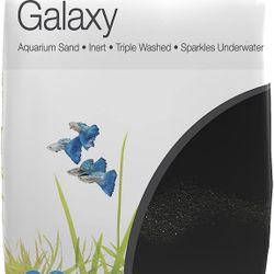 AquaNatural Galaxy Sand 20lb Substrate for aquascaping, Aquariums, vivariums and terrariums, Black