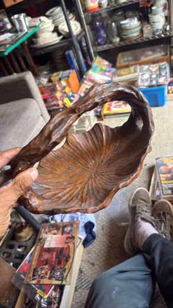 Wooden bowl from one piece of wood