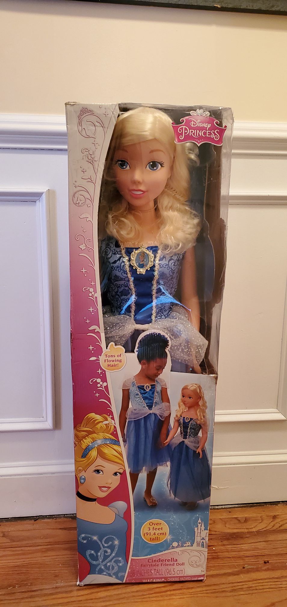 Disney princess Cinderella doll 38" tall