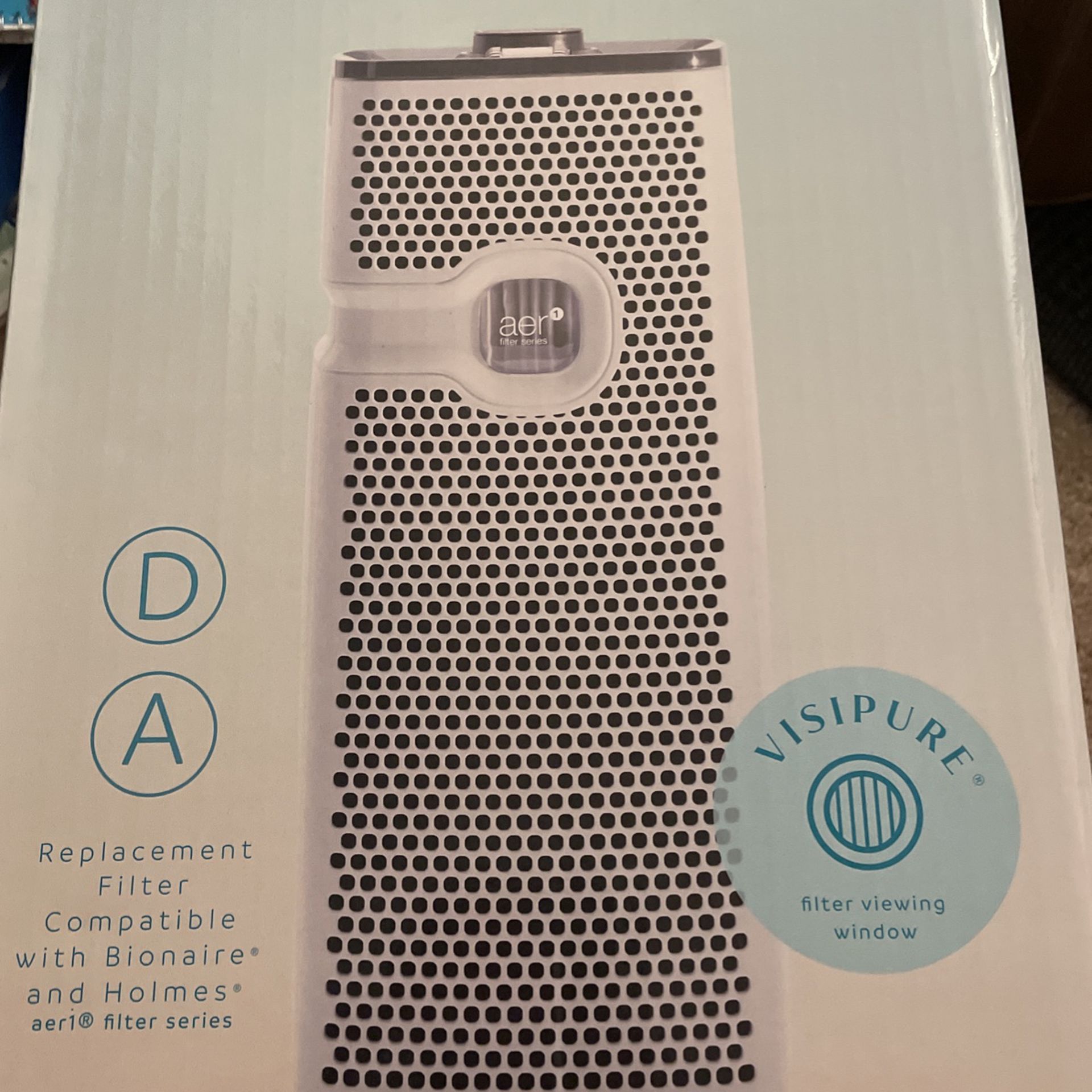 New In Box New, Bionaire Aer1 Mini Tower Air Purifier with True HEPA