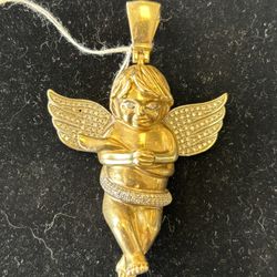 Baby Angel 10kt Gold Pendant 