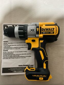 DEWALT. 20V MAX XR Lithium Ion Cordless Brushless 3-Speed 1/2” Hammer Drill (Tool Only). DCD996B.