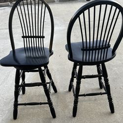 Wood bar stools