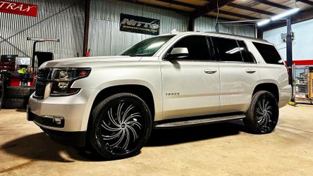 Brand New 24" ECL14 6x139.7 Black Machine Wheels