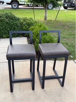 Sleek and sturdy barstools set of 2 beautiful