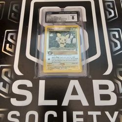 Pokemon League #35 Pichu Black Star Promo 2001 Reverse Holo CGC 8 NM/MINT