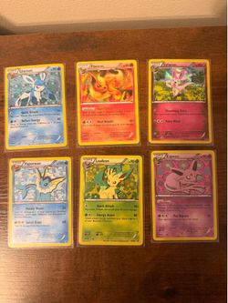 Rare Evvee Evolution Holo Promo set