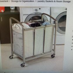 Laundry Cart 3 Bag