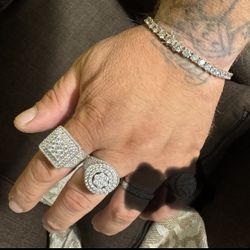 Tennis Bracelet And Rings 