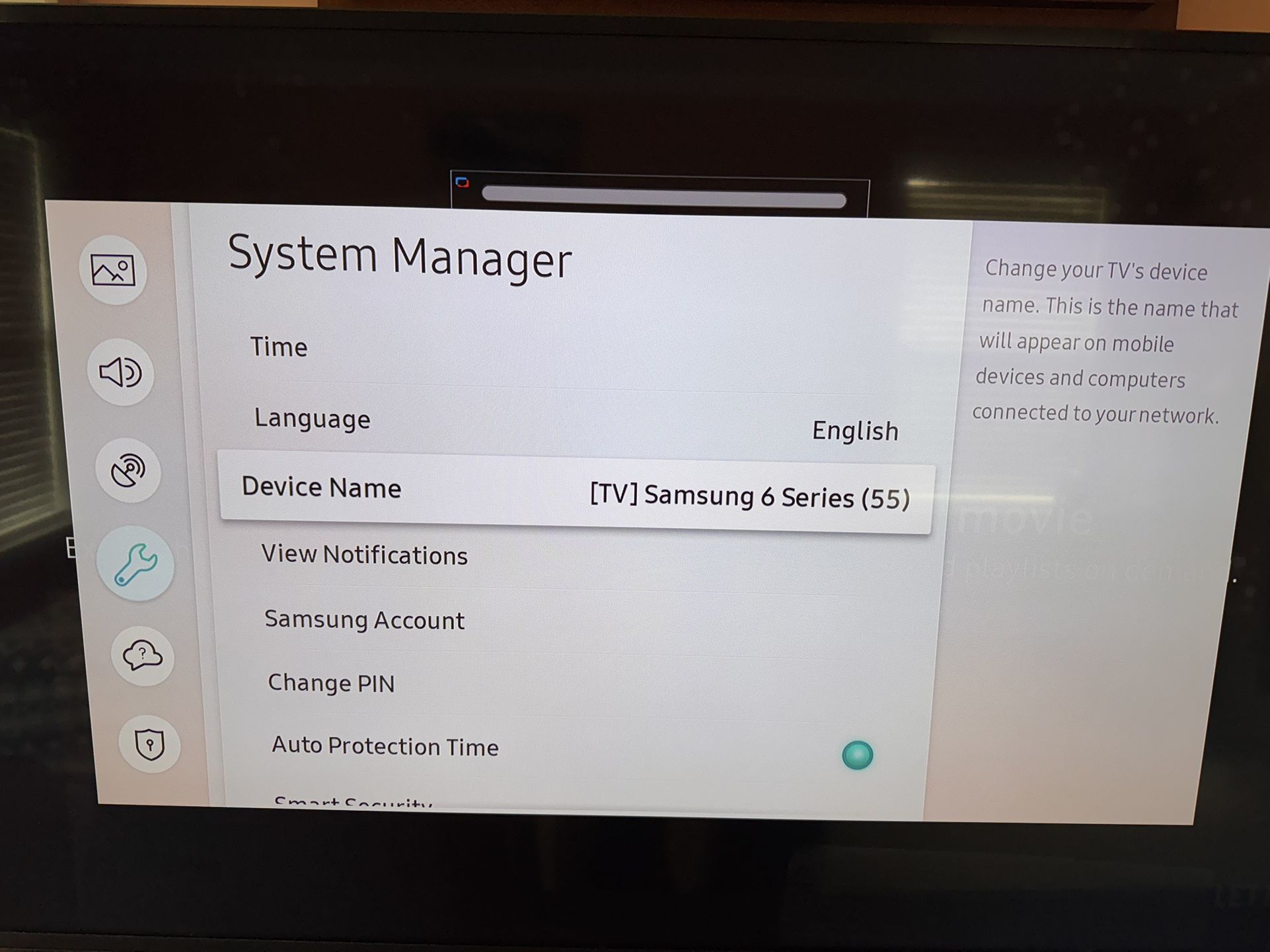 Samsung 55inch 4K Smart TV