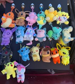 Pokemon keychains plush