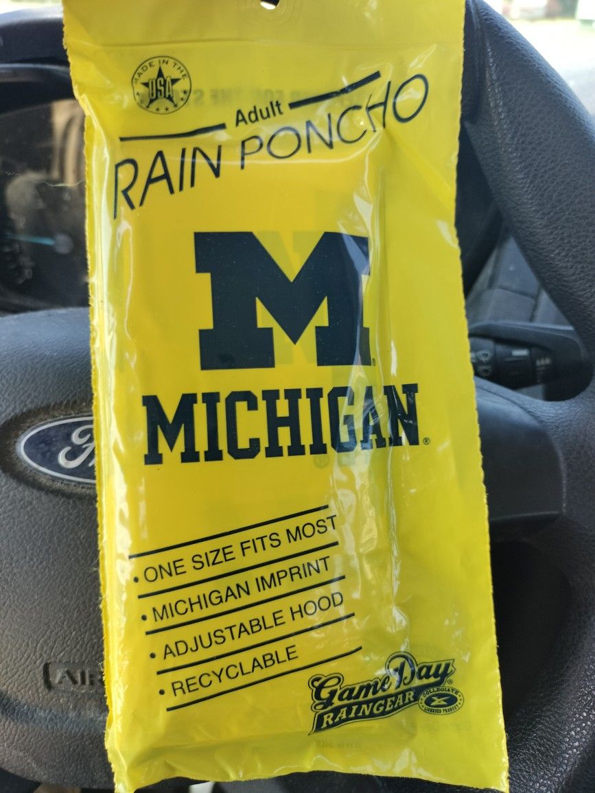 Official Michigan Rain Ponchos