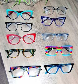 10 Pairs Stylish Eyeglasses Frames Funky Trendy