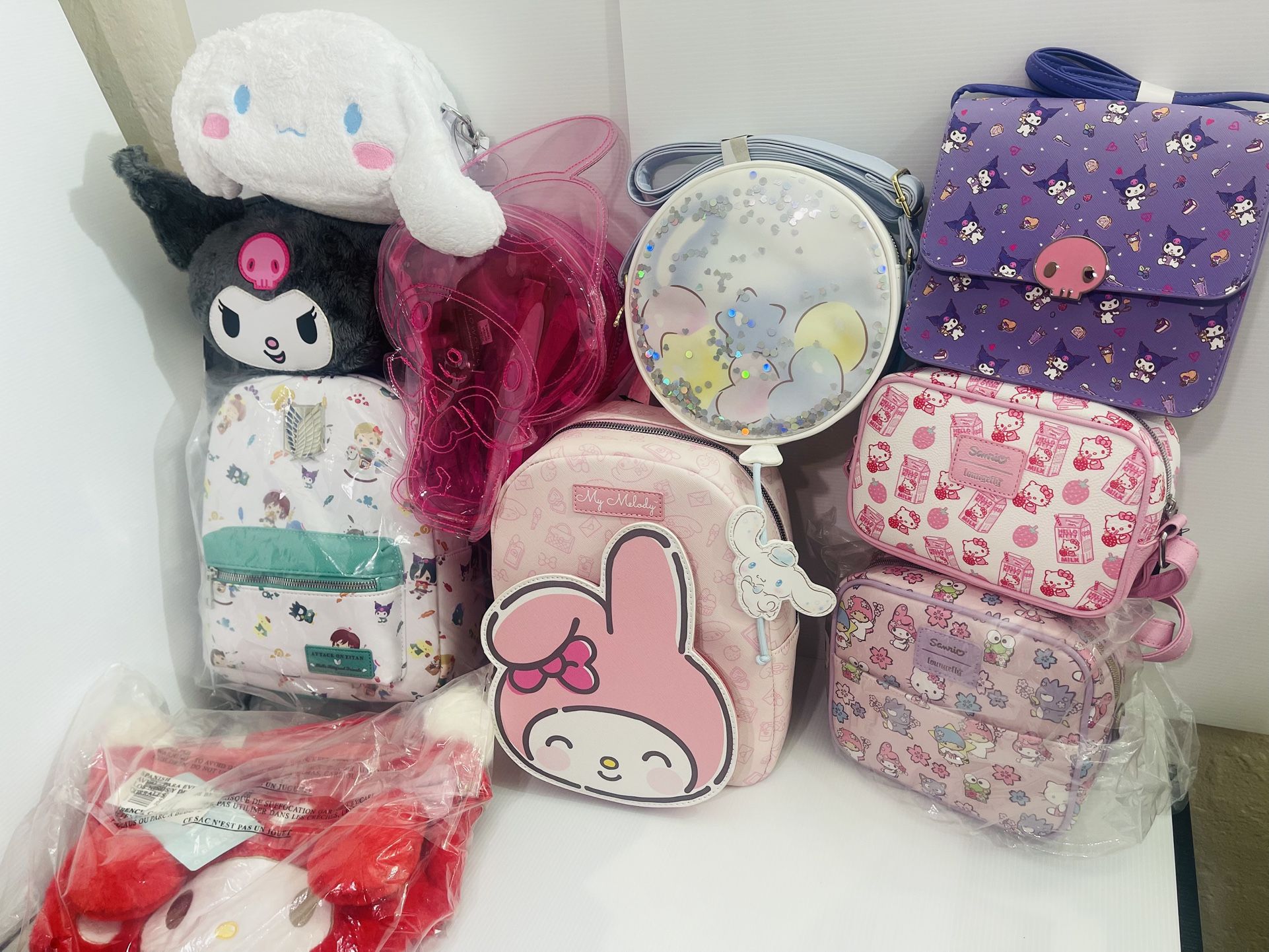 $35 To $50 Each 🩷 NWT Sanrio Loungefly Backpack Crossbody 