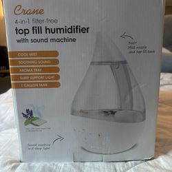 Crane 4-in-1 Filter Free Humidifier W/sound Machine