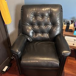 Pride leather style black LIFT chair series recliner medial chair