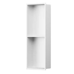 8 in. W x 24 in. H x 4 in. D Bathroom Shower Niche Standard Niche Over Mount Installation in White