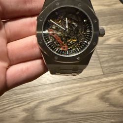 AP skeleton Dial Silver/Steel full links 