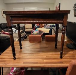 RARE Antique Mahogany Flip Top Game Table 19th Century/Pre-1880s Secret Compartment 