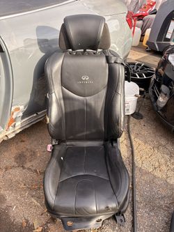 Infiniti G37 Convertible Black Leather Seat Set – Front & Rear