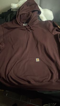 Carhartt Burgundy Hoodie Mens 2XL