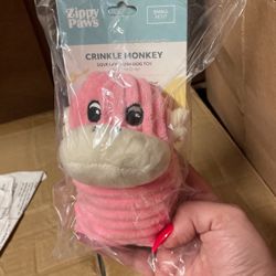 Zippy Paws Crinckle monkey Squeaky Toys