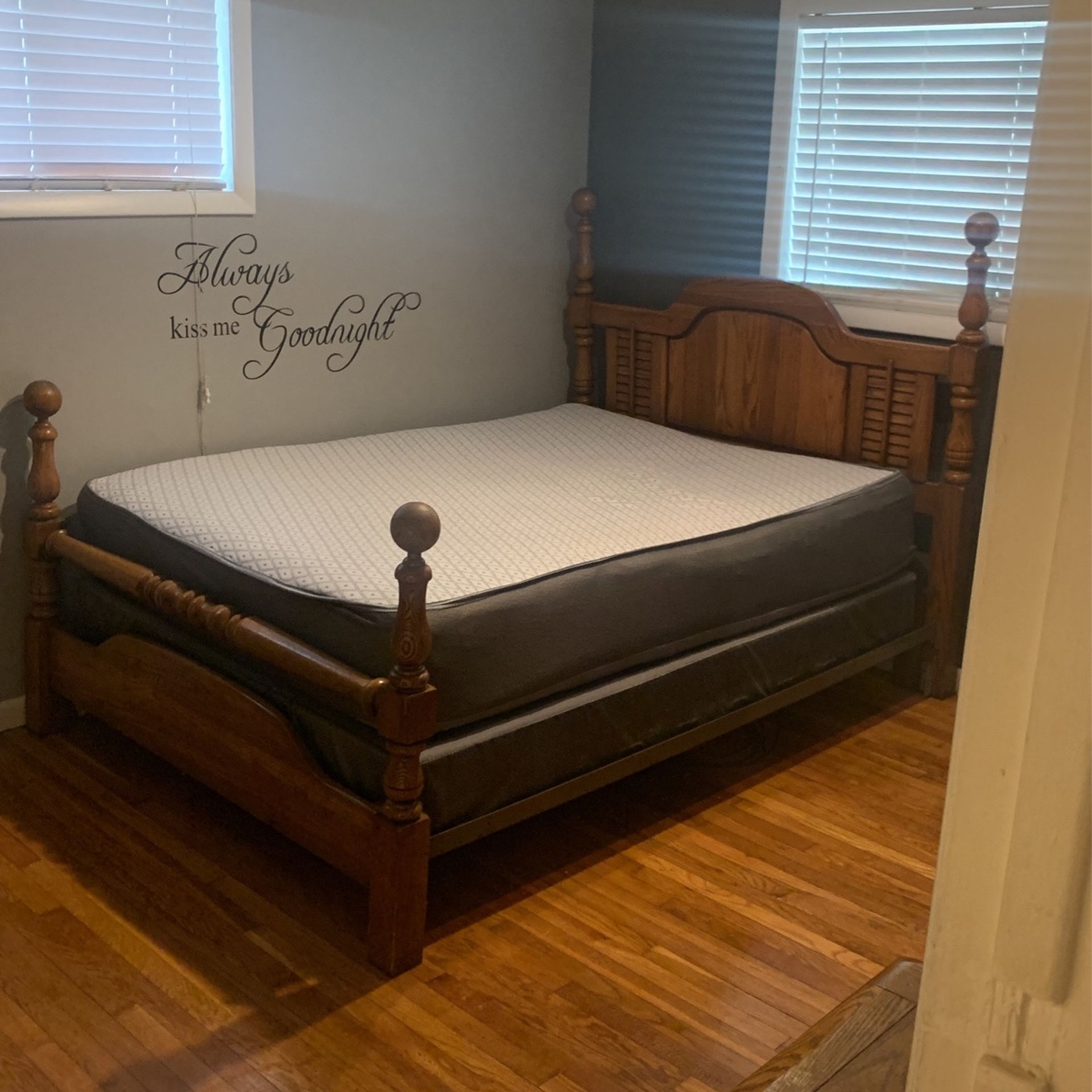 Oak Bedroom Set $350 Including Mattress