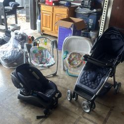 Baby Car Seat/Stroller, Walker And Swing 