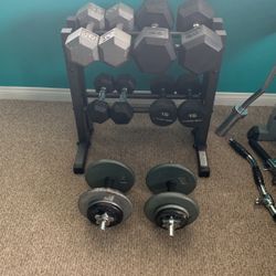 Dumbbell Set With Rack 