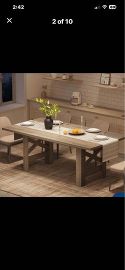 Farmhouse Dining Table/ Office Desk Mesa o Escritorio Rustico