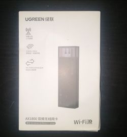 Wifi-6 Router AX1800 Dual-Band Wireless USB Adapter (Model CM499).