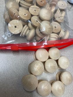 34 NEW  Unfinished So,I’d Wood Cabinet & Draw Knobs