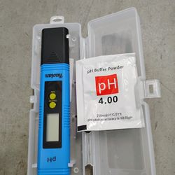 PH Meter PH Tester Pen 0.01 High Precision Professional PH Tester Pen (Blue)
