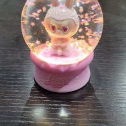 PINK-Mart POP MART LABUBU THE MONSTERS Light Effect Crystal Ball Blind Box