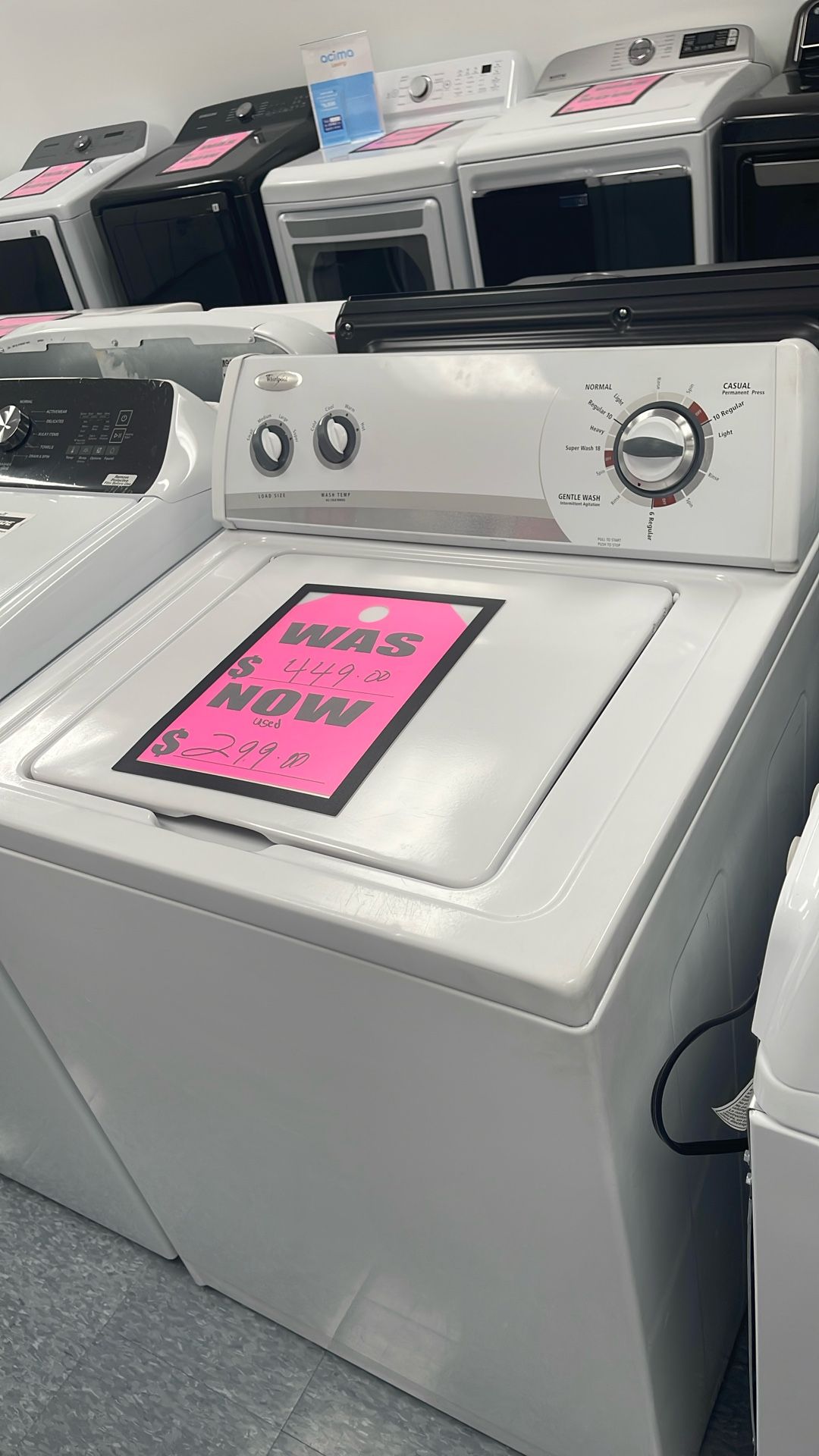 Used Whirlpool Washer. 1 Year Warranty