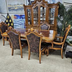 High Dining Set With Hutch - 65% Off Retail Prices 