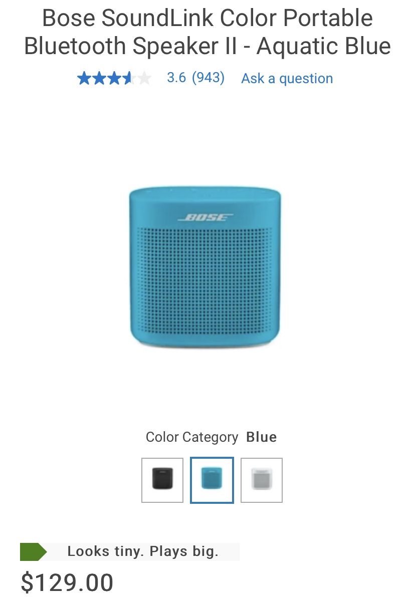 Bose linkSound Speaker Color ll