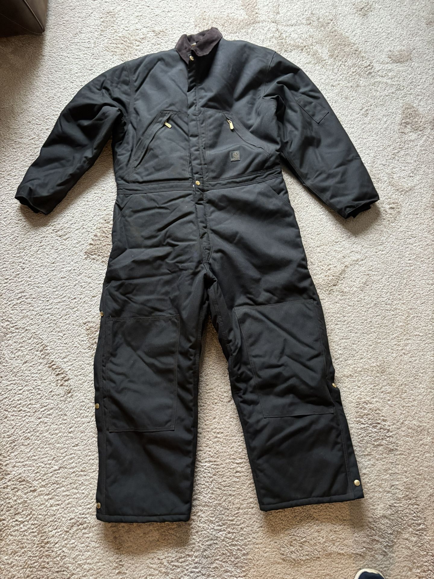 Carhartt Heavy Duck Quilted Insulated Coveralls size 44 short