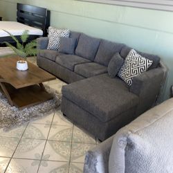 Grey Sectional With Ottoman ‼️different Colors Available ‼️