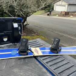 Snowboard 160  Cm with Bindings Snow Board Snow Skiing Snowboarding in Good Condition 