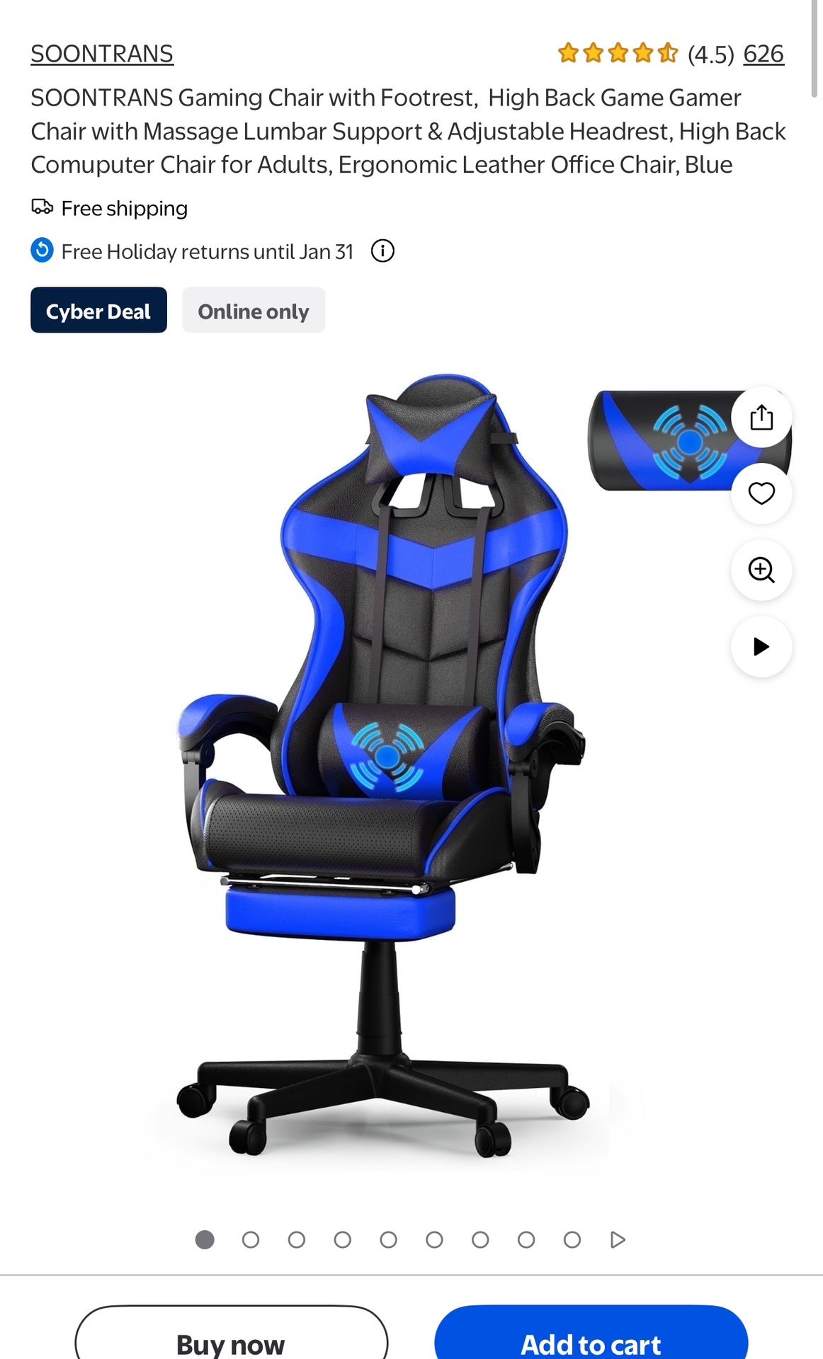 Gaming Chair Still In Box 