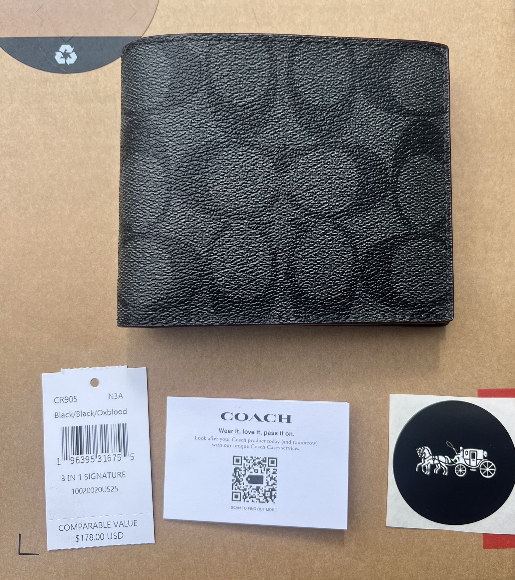 Coach 3 In 1 Signature Wallet