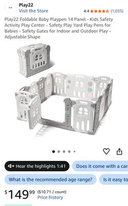 Baby play pen