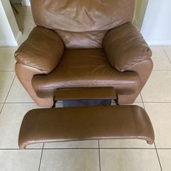 Leather Recliner Sofa