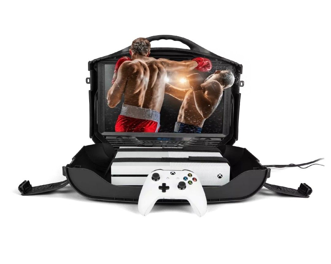 Travel Gaming screen With XBOX 360 console with Remote 