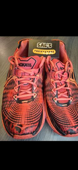 Women's Size 9.5 - Hoka One Gaviota Red Pink And Black.