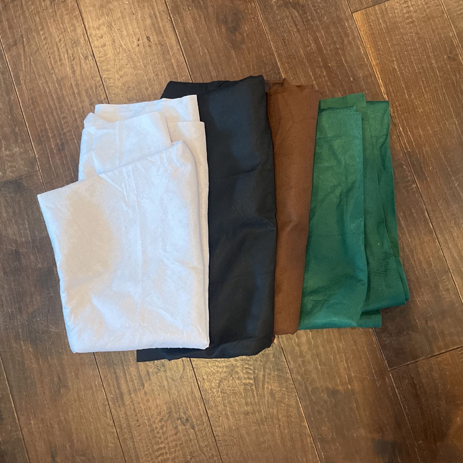Felt Fabric (White, Black, Brown, Green)