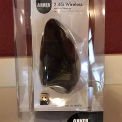 Anker 2.4G Wireless Vertical Mouse NEW IN BOX Great for Carpal tunnel & arthritis. I have 2 $13.00 each