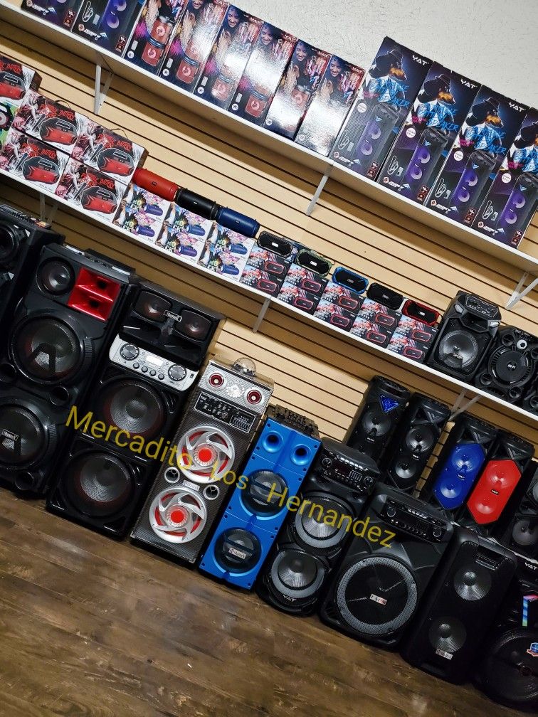Huge Bluetooth Speakers Karaoke Party 🥳 🎶🥳 - Many styles 💥Bocinas Nuevas en Caja💥