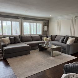 Gray Living Spaces Sectional Couch